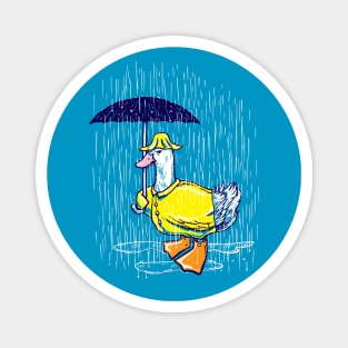 Rain Annoyed Duck Magnet